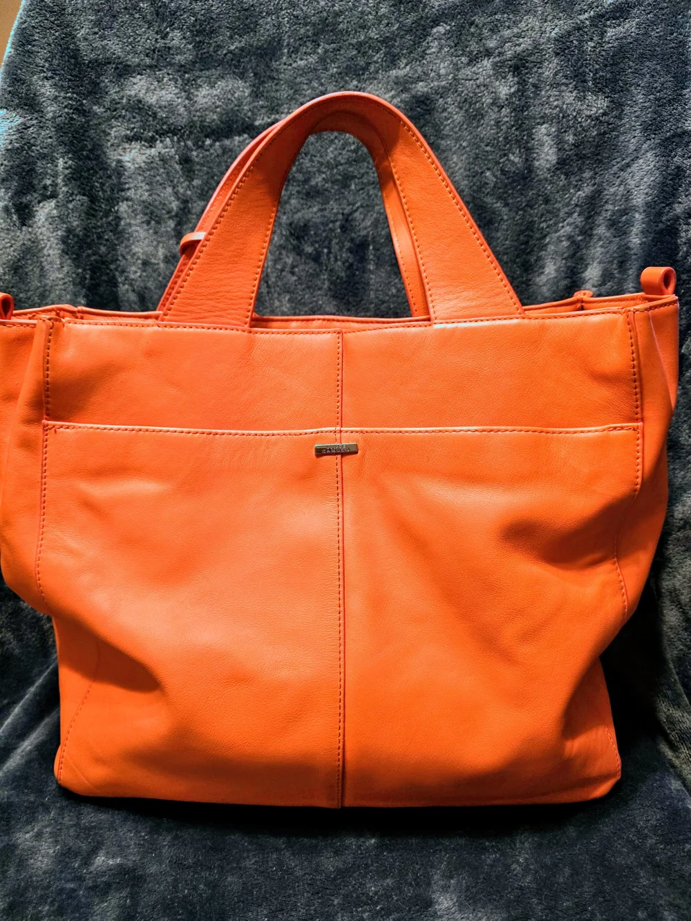 Vince Camuto Bright Orange Woven Tote